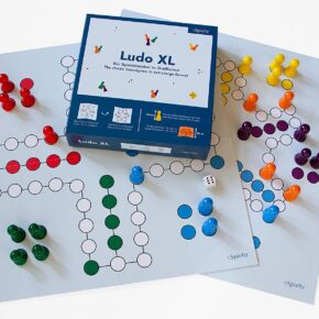 Spieltz Ludo XL. Großes Ludo Brettspiel für Senioren oder Familien - NEU IM PROGRAMM