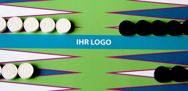 Backgammon Spiel Logo bedrucken