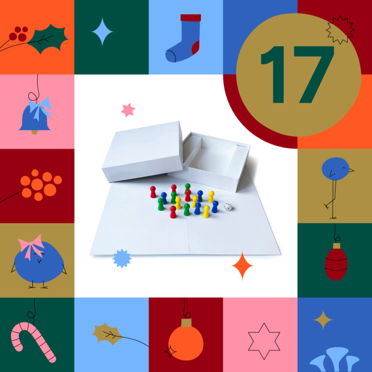 Adventskalender-Überraschung, Tag 17: Für Bastelfreunde – Spieltz Kreativ Set DIY Brettspiel + Box + Zubehör