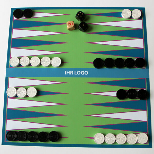 backgammon mit logo